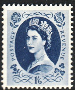 1953 GB Great Britain QE Queen Elizabeth MNH 1/6 issue Wmk 298 Sc# 308 CV $19.