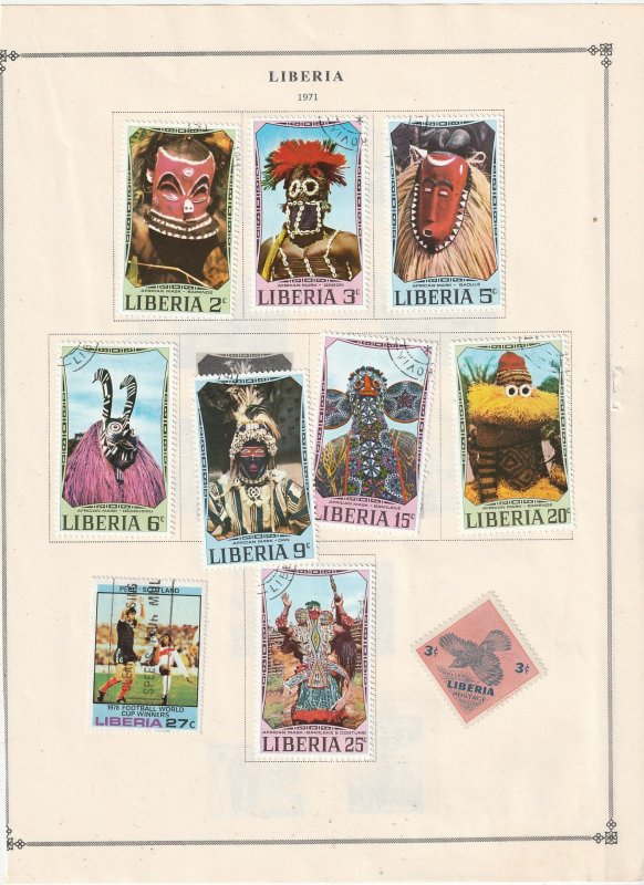 Liberia Collection A - 21 Scans - All the stamps are in the scans.