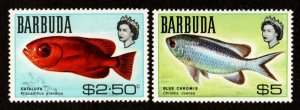 Barbuda #27-28 MNH