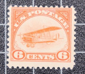 Scott C1 - 6 Cents Biplane - OG MH - Nice Stamp - SCV - $55.00