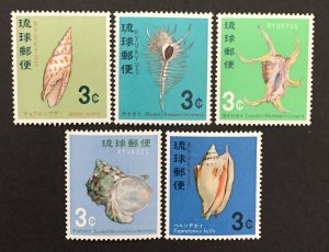 Ryukyu Islands 1967-68 #157-61, Wholesale lot of 5, MNH, CV $8.25