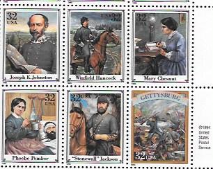US MNH Full Sheet #2975  Civil War