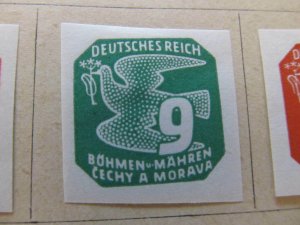 Bohemia and Moravia 1943 9h fine mh* stamp A11P9F54-