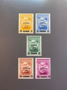 Timor C10-C14 F-VF+ MLH.  Scott $ 45.00