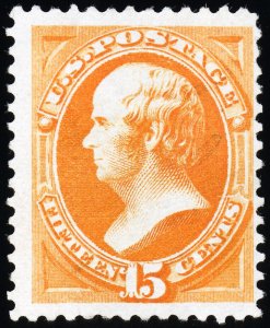 US Stamps # 163 Unused F-VF Unused Without Gum Fresh Color Scott Value $675.00