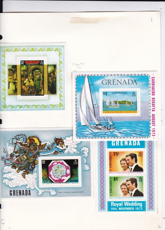 Grenada Stamp Collection    ......see details below