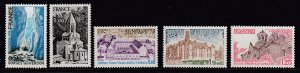 France #1598 & 1600-1603 MNH - 5 Different - SCV $2.30