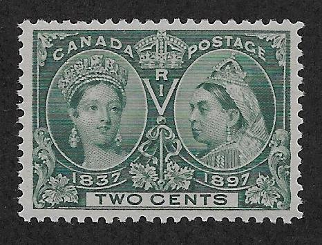 CANADA SC# 52 GREEN  FVF/MNH 1897