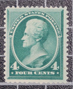 Scott 211 - 4 Cents Jackson - OG MH - Nice Stamp - SCV - $225.00 