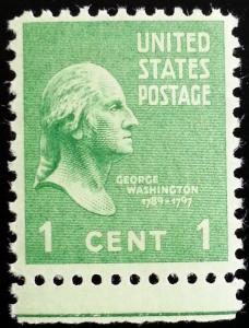 1938 1c George Washington, First President Scott 804 Mint F/VF NH