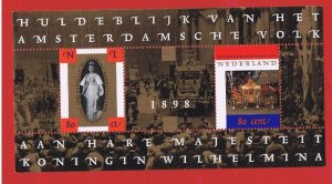 Netherlands #1006   MNH OG  Souvenir Sheet of 2  Free S/H