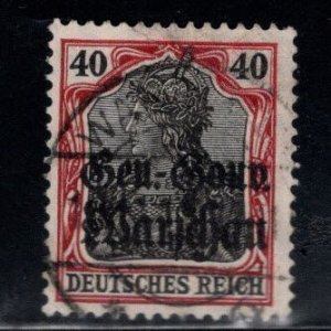 Poland Scott N15 Used German occupation WW1 Overprint