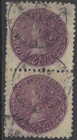 Australia - New South Wales 1860-1863 SC 44d Used SCV $220.00 Pair