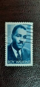 US Scott # 3501; used 34c Roy Wilkins from 2001; XF centering