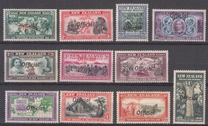 New Zealand - 1940 overprinted Centenary Sc# O76/O86 - MH (8061)