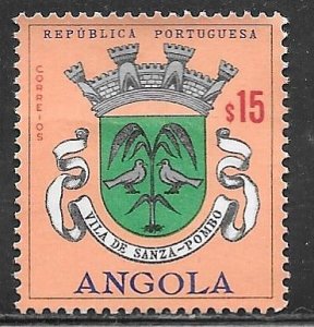 Angola 450: 15c Sanza-Pombo, unused, NG, VF