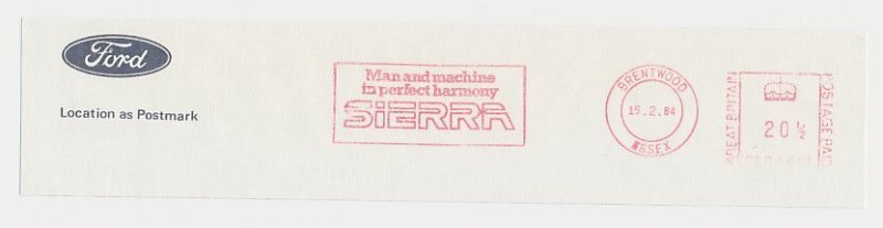 Meter top cut GB / UK 1984 Car - Ford Sierra