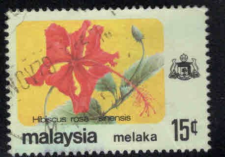 Malaysia Malacca Scott 85 Used Flower stamp