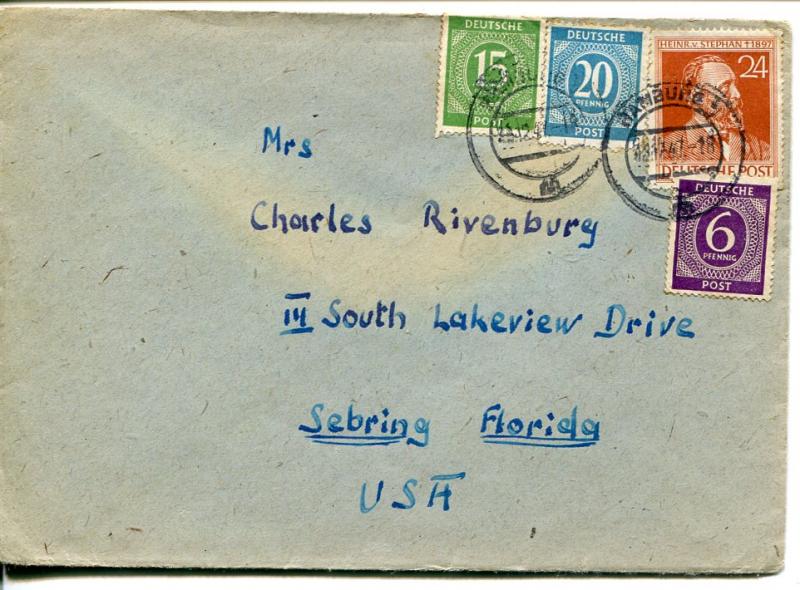 Germany 1948 2 covers to Florida  VF