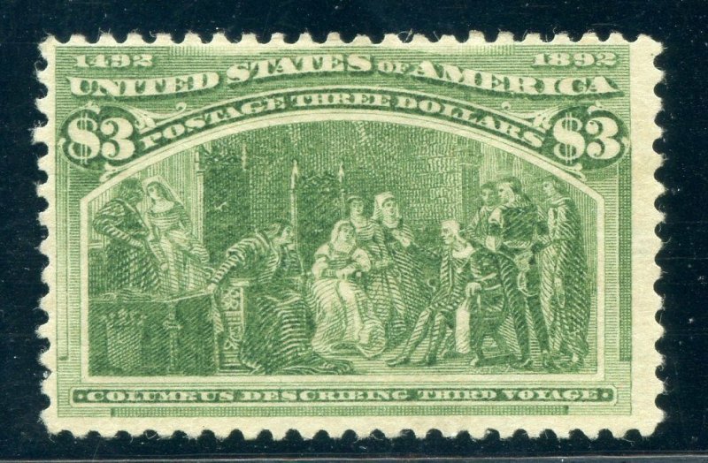 US SCOTT #243 MINT-FINE-OG-XXLH W/ PSAG CERT (4/22/21 GP)