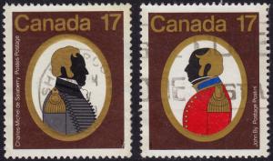 Canada - 1979 - Scott #819-820 - used - de Salaberry By