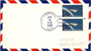 1967 - 4c Stamp Project Mercury - Cape Canaveral, Fla - F73380