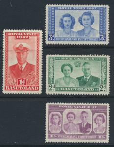 Basutoland SG 32 / 35 set  Mint Hinged - Royal Visit 