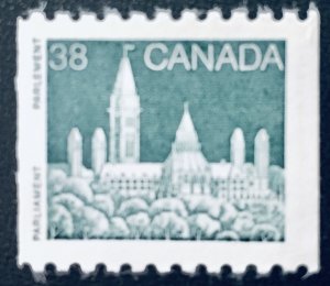 Canada #1194A 38¢ Parliament Buildings Coil (1989). MNH