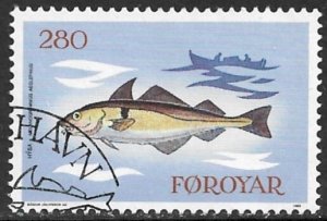 FAROE ISLANDS 1983 280o HADDOCK Fish Issue Sc 98 CTO Used