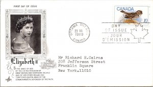 Canada 1969 FDC Elizabeth II - Ottawa, Ont - Single 10c Stamp - F76727