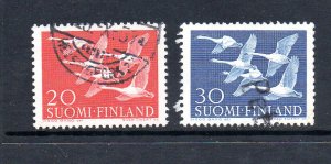 Finland 343-344 Used CV $4.50 Birds