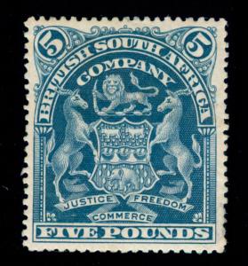 MOMEN: RHODESIA STAMPS #92 MINT OG H 1901 £3,250