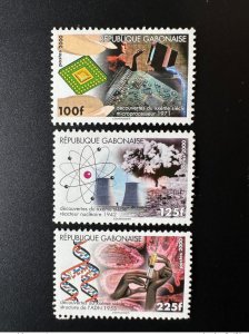 Gabon 2000 Mi. 1504 - 1506 Discoveries of the 20th century nuclear