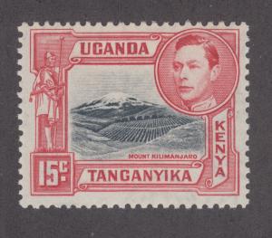 Kenya Uganda Tanganyika SG 137 MLH. 1938 15c KGVI