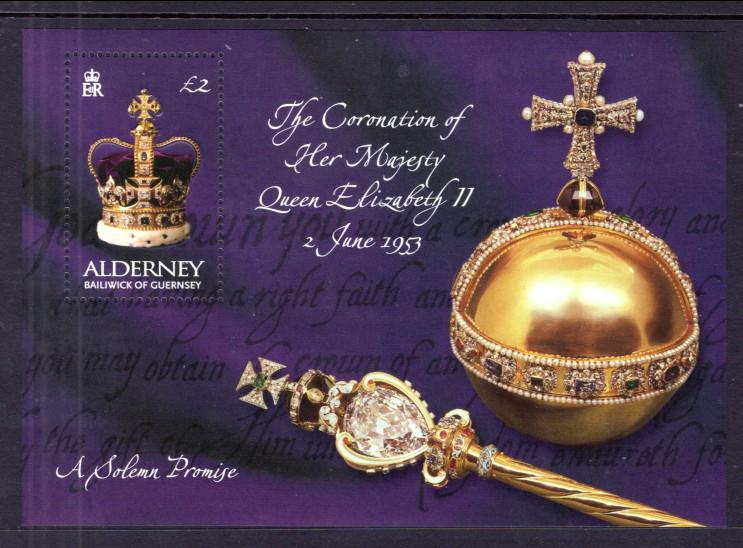 Alderney 202 Queen Elizabeth II Souvenir Sheet MNH VF