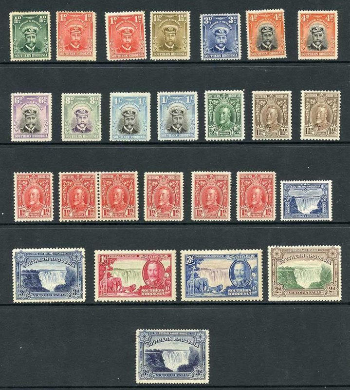 Southern Rhodesia Selection of M/M 