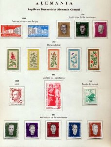 East Germany 1958/61 Sport Wildlife Art Chess MH on 9 Pages(150+Items)MZT322 
