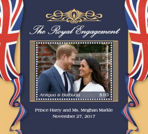 Antigua 2018 - Prince Harry & Meghan Markle Royal Engagement - S/S- MNH
