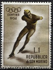 San Marino; 1955: Sc. # 364: MH Single Stamp