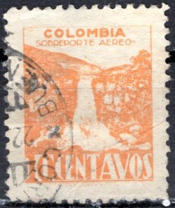 Colombia; 1945: Sc. # C135: Used Single Stamp