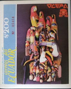 OH) 1990 ECUADOR, OCEPA, ART - ARTISAN´S ORGANIZATION, WOODEN PARROTS, XF