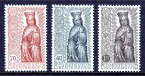 LIECHTENSTEIN — SCOTT 284-286 — 1954 MADONNA SET — MH — SCV $18.50