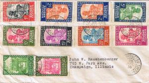 French Sudan 1c, 2c (2), 5c, 10c, 15c, 20c, and 25c Sudanese Woman and 30c an...