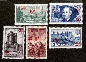 France # 410-414 Mint!