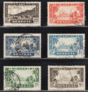 Senegal Scott 150, 154, 164, 167-69 F to VF used.