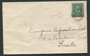 NEW BRUNSWICK SPLIT RING TOWN CANCEL COVER GORDONSVILLE