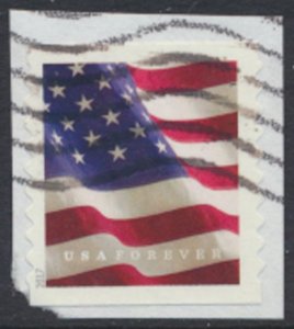 USA Sc# 5159  Used SA on piece  Flag 2017 see details / scan