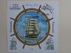 ​TANZANIA STAMP: 1994-SC#1216 SAILING SHIP - CTO-NH - S/S SHEET