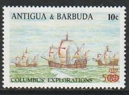 1988 Antigua - Sc 1092 - MNH VF - 1 single - Discovery of America