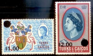 Turks and Caicos Islands 1969 SC# 194-5 MLH-OG E48